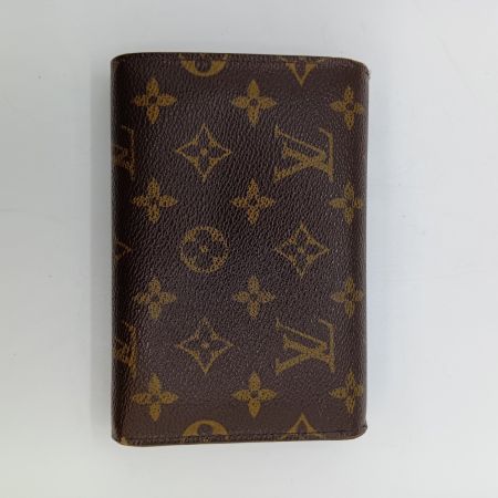  LOUIS VUITTON ルイヴィトン モノグラム ポルトトレゾール・エテュイ パピエ 3つ折り財布 M61202 ブラウン