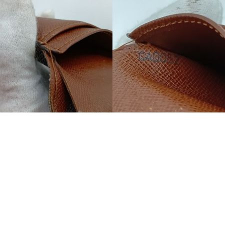  LOUIS VUITTON ルイヴィトン モノグラム ポルトモネ・ビエ ヴィエノワ 2つ折り財布 M61663 ブラウン