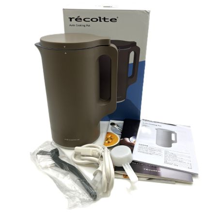  recolte 自動調理ポット スープメーカー RSY-2(MBR) モカブラウン