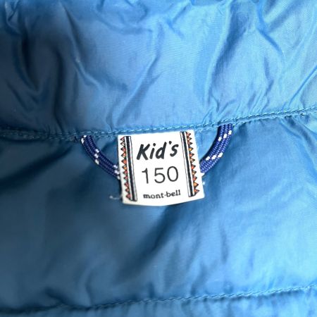  mont･bell モンベル ウインドストッパーダウンパーカ  1101617 ネイビー 150cm 使用感有 