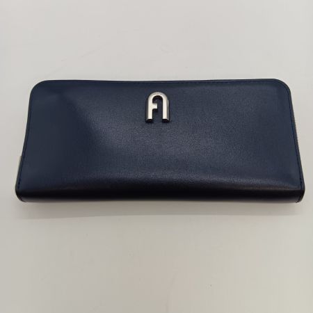  FURLA フルラ 長財布 ラウンドファスナー WP00161 ネイビー 箱・布袋付
