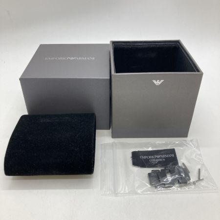  EMPORIO ARMANI エンポリオアルマーニ CERAMICA AR70002 クォーツ メンズ 腕時計 箱・コマ付 AR-70002