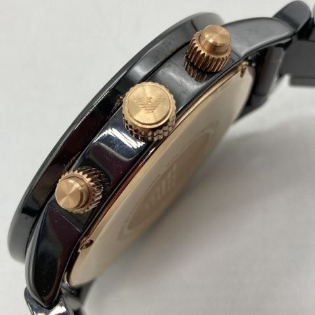  EMPORIO ARMANI エンポリオアルマーニ CERAMICA AR70002 クォーツ メンズ 腕時計 箱・コマ付 AR-70002