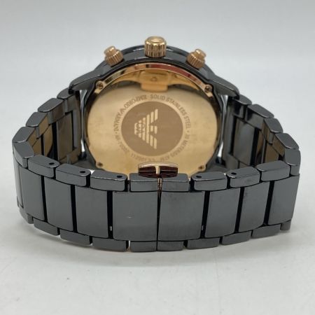  EMPORIO ARMANI エンポリオアルマーニ CERAMICA AR70002 クォーツ メンズ 腕時計 箱・コマ付 AR-70002