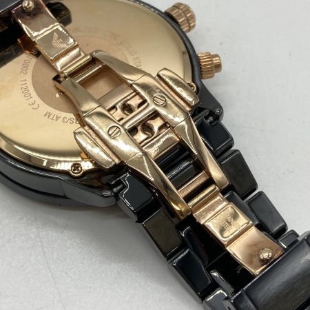  EMPORIO ARMANI エンポリオアルマーニ CERAMICA AR70002 クォーツ メンズ 腕時計 箱・コマ付 AR-70002