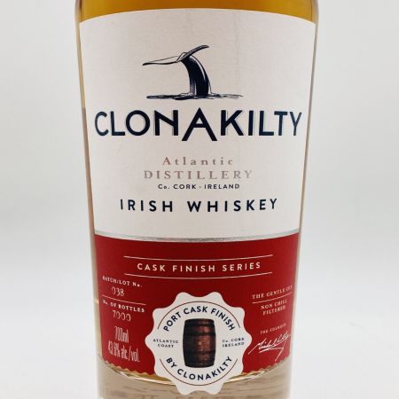  CLONAKILTY クロナキルティ ポートカスクフィニッシュ アイリッシュウイスキー 700ml 43.6% 箱付 未開栓