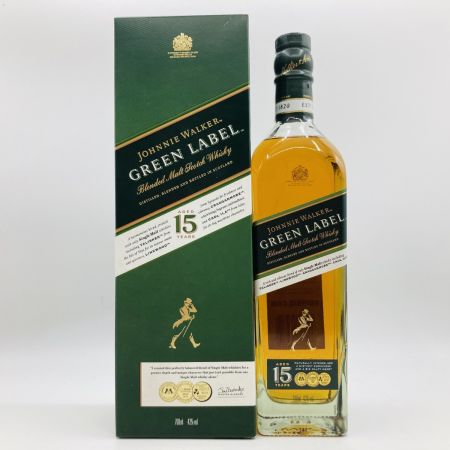  Johnnie Walker ジョニーウォーカー GREEN LABEL グリーンラベル 15年 ウイスキー スコッチ 700ml 43％ 未開栓