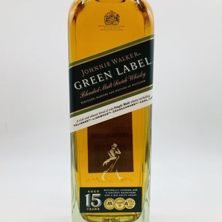  Johnnie Walker ジョニーウォーカー GREEN LABEL グリーンラベル 15年 ウイスキー スコッチ 700ml 43％ 未開栓