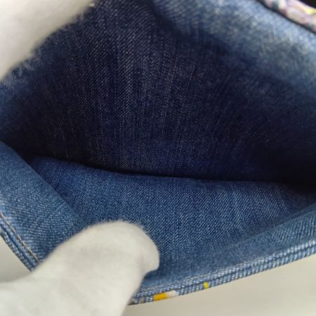  COACH コーチ ショルダーバッグ カメラバッグ デニム フローラル タッセル 68226 ブルー