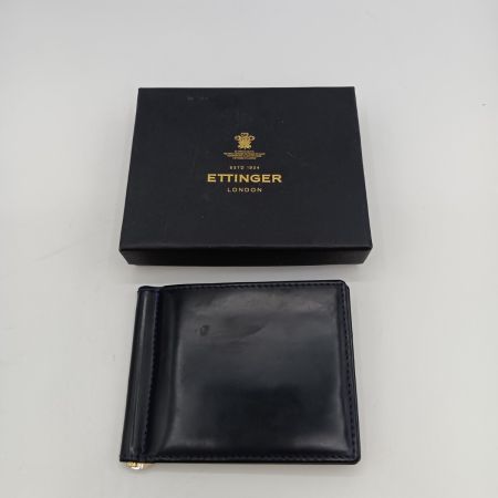  ETTINGER 2つ折り財布 マネークリップ ブラック 箱付