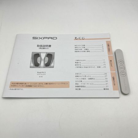  SIXPAD  フットフィット３ 本体・リモコン・説明書付き 使用感有 箱無し SE-BZ