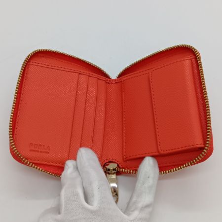  FURLA フルラ ラウンドファスナー財布 ２つ折り財布 PS86CL0 レッド