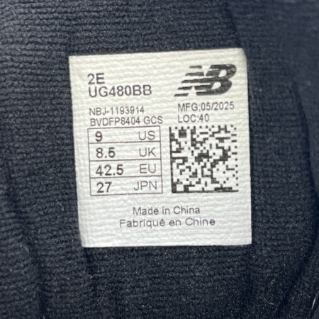  NEW BALANCE ニュー・バランス 27cm UG480BB ブラック