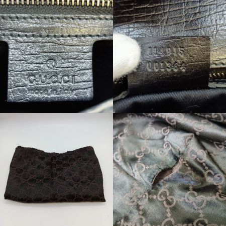  GUCCI グッチ GG ホースビット GGキャンバス ハンドバッグ 114915 001364 ブラック