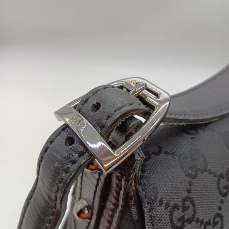  GUCCI グッチ GG ホースビット GGキャンバス ハンドバッグ 114915 001364 ブラック