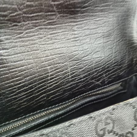  GUCCI グッチ GG ホースビット GGキャンバス ハンドバッグ 114915 001364 ブラック