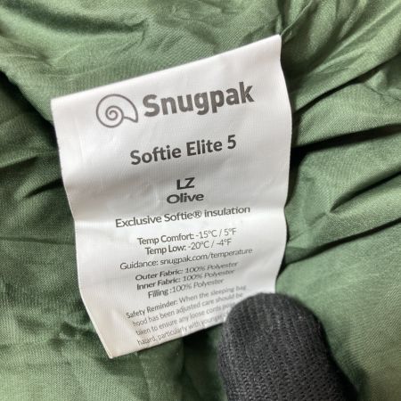   Snugpak スナグパック ソフティー エリート5 シュラフ 寝袋 オリーブ