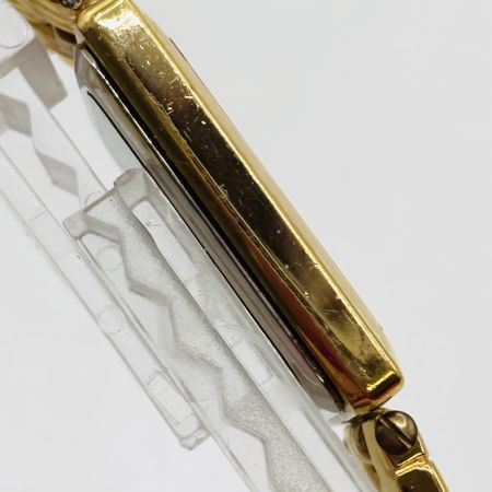  UNIVERSITY ユニバーシティ 9-02026 クォーツ 腕時計 4Pダイヤ FINE GOLD 999.9 キズ多 9-02026