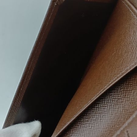  LOUIS VUITTON ルイヴィトン ダミエ ジッピー コンパクト ウォレット ラウンドファスナー財布 N60028 ブラウン