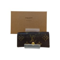 ◎◎ LOUIS VUITTON ルイヴィトン モノグラム ミュルティクレ4 キーケース M62631 ブラウン 箱付 Bランク