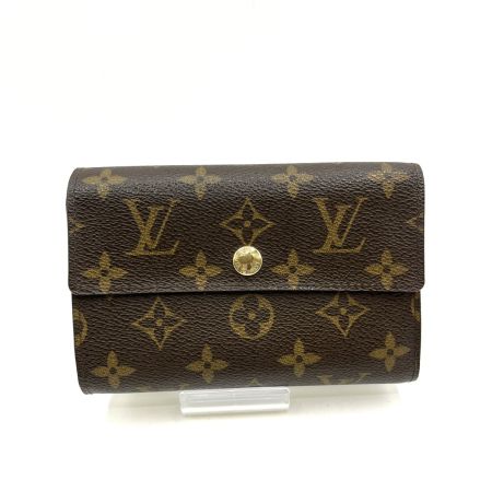  LOUIS VUITTON ルイヴィトン 3つ折り財布　 モノグラム ポルトフォイユ アレクサンドラ M60047  箱・布袋付 使用感有