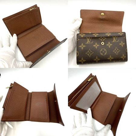  LOUIS VUITTON ルイヴィトン 3つ折り財布　 モノグラム ポルトフォイユ アレクサンドラ M60047  箱・布袋付 使用感有