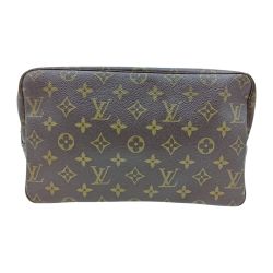 ◎◎ LOUIS VUITTON ルイヴィトン モノグラム トゥルーストワレット28 ポーチ コスメポーチ M47522 ブラウン Bランク