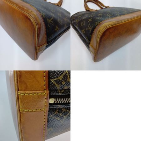  LOUIS VUITTON ルイヴィトン モノグラム アルマ ハンドバッグ M51130 ブラウン