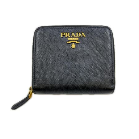  PRADA プラダ 2つ折り財布 1ML522 ブラック
