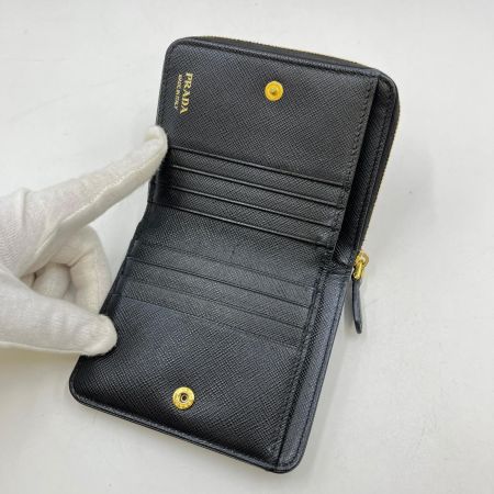  PRADA プラダ 2つ折り財布 1ML522 ブラック