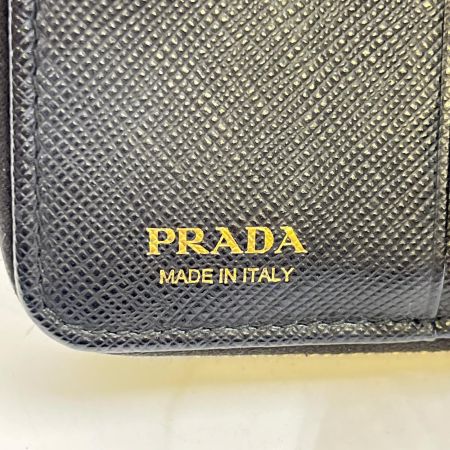  PRADA プラダ 2つ折り財布 1ML522 ブラック