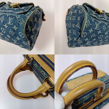  LOUIS VUITTON ルイヴィトン モノグラム・デニム ネオスピーディ ハンドバッグ M95019 ブルー