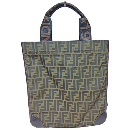  FENDI フェンディ トートバッグ ズッカ柄 FF柄 折り畳み エコバッグ 2321.26555.099 ブラウン
