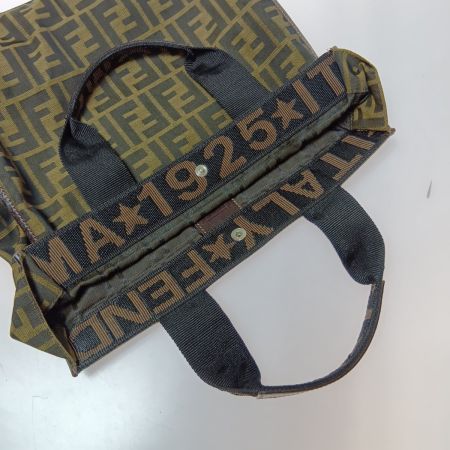  FENDI フェンディ トートバッグ ズッカ柄 FF柄 折り畳み エコバッグ 2321.26555.099 ブラウン