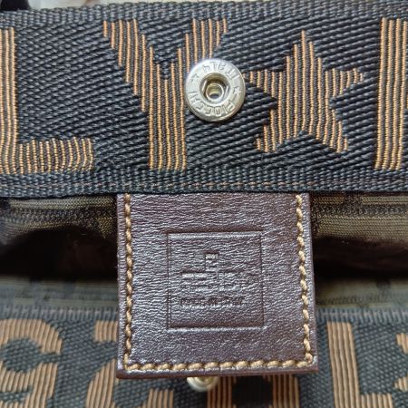  FENDI フェンディ トートバッグ ズッカ柄 FF柄 折り畳み エコバッグ 2321.26555.099 ブラウン