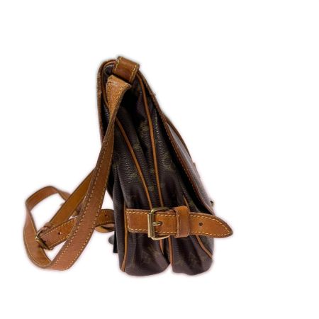  LOUIS VUITTON ルイヴィトン モノグラム ソミュール30 ショルダーバッグ M42256 ブラウン
