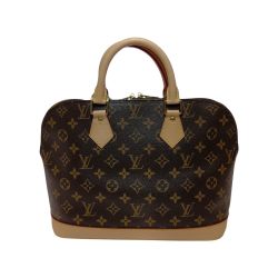 ◎◎ LOUIS VUITTON ルイヴィトン モノグラム アルマ ハンドバッグ M51130 ブラウン パドロック無し リペア有 Bランク
