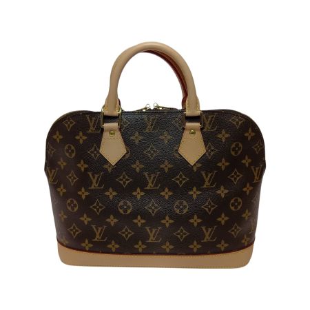  LOUIS VUITTON ルイヴィトン モノグラム アルマ ハンドバッグ M51130 ブラウン パドロック無し リペア有