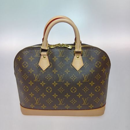  LOUIS VUITTON ルイヴィトン モノグラム アルマ ハンドバッグ M51130 ブラウン パドロック無し リペア有