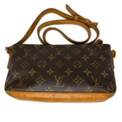 ◎◎ LOUIS VUITTON ルイヴィトン モノグラム トロター ショルダーバッグ M51240 ブラウン ショルダー破損有 Cランク