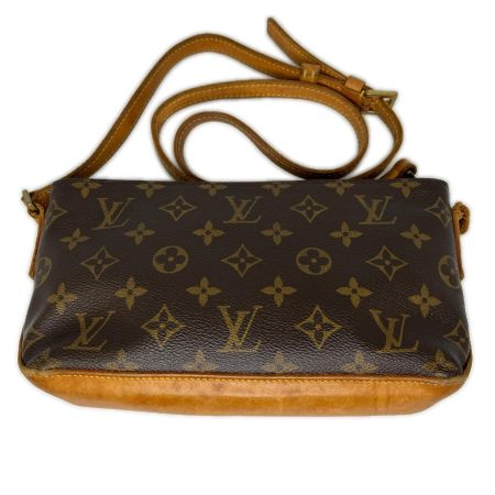  LOUIS VUITTON ルイヴィトン モノグラム トロター ショルダーバッグ M51240 ブラウン ショルダー破損有