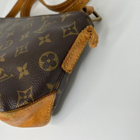  LOUIS VUITTON ルイヴィトン モノグラム トロター ショルダーバッグ M51240 ブラウン ショルダー破損有