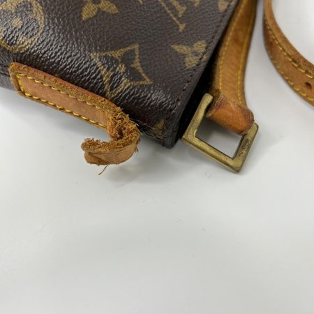  LOUIS VUITTON ルイヴィトン モノグラム トロター ショルダーバッグ M51240 ブラウン ショルダー破損有