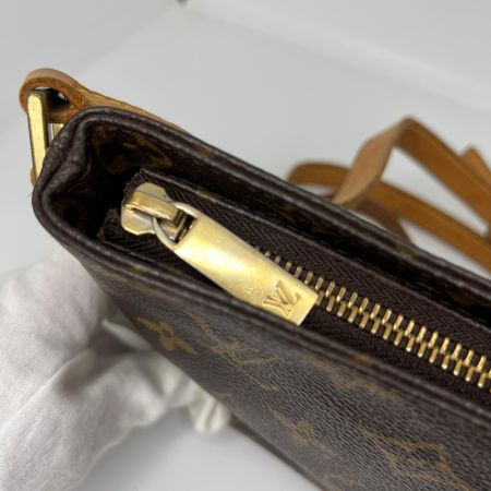  LOUIS VUITTON ルイヴィトン モノグラム トロター ショルダーバッグ M51240 ブラウン ショルダー破損有