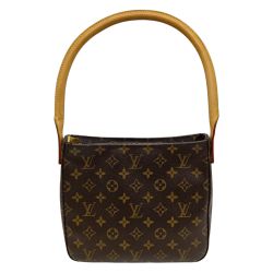 ◎◎ LOUIS VUITTON ルイヴィトン モノグラム ルーピングMM ハンドバッグ ショルダーバッグ M51146 ブラウン Bランク