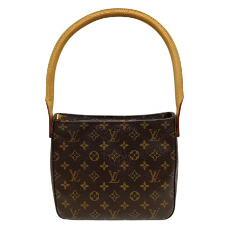  LOUIS VUITTON ルイヴィトン モノグラム ルーピングMM ハンドバッグ ショルダーバッグ M51146 ブラウン