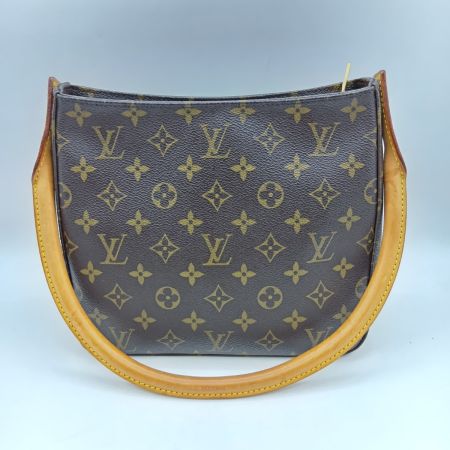  LOUIS VUITTON ルイヴィトン モノグラム ルーピングMM ハンドバッグ ショルダーバッグ M51146 ブラウン