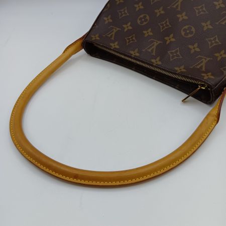  LOUIS VUITTON ルイヴィトン モノグラム ルーピングMM ハンドバッグ ショルダーバッグ M51146 ブラウン