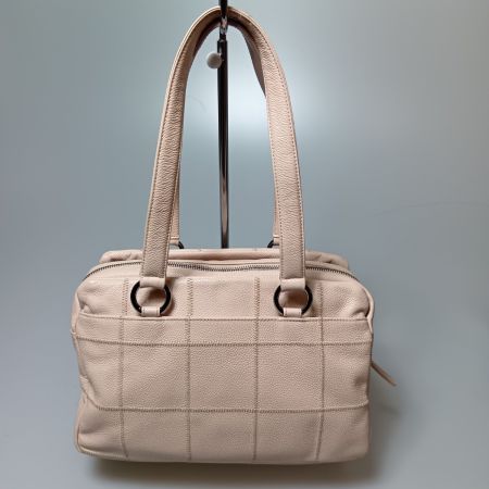  CHANEL シャネル チョコバー ショルダーバッグ ピンク ギャランティーカード付