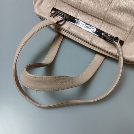  CHANEL シャネル チョコバー ショルダーバッグ ピンク ギャランティーカード付